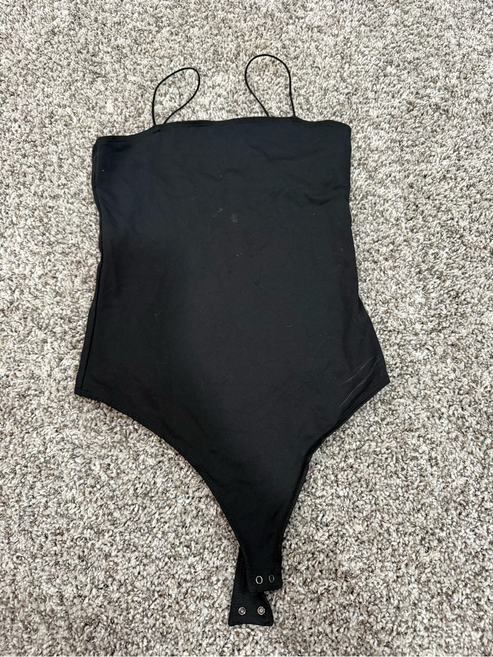 bohme Black Girls' Strap One-Piece Bodysuit